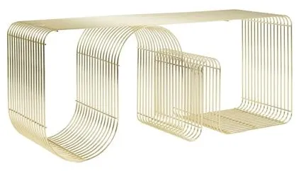 AYTM CURVA Bænk L100 Guld